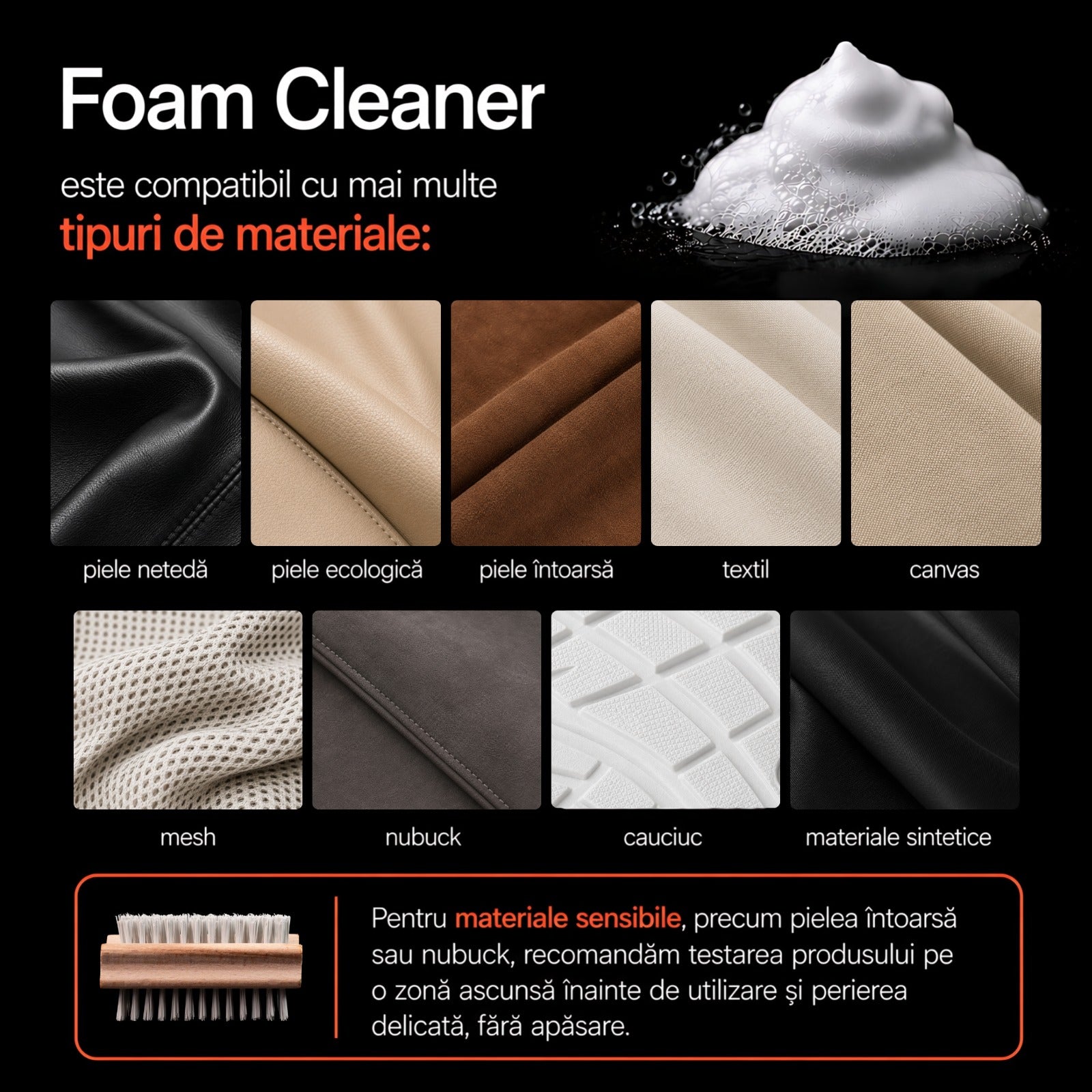 Foam Cleaner – Kit profesional de curățare încălțăminte